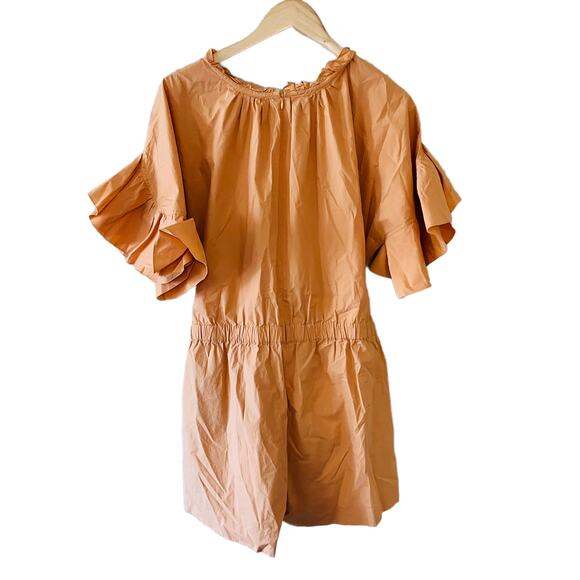 Genny Poplin Tie Front Romper Size 12 - Picture 11 of 12